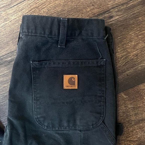 Carhartt black carpenter jeans with side pockets size 33x34 - Picture 2 of 8